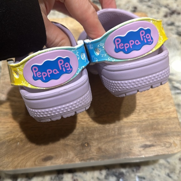 PEPPA PIG LAVENDER PURPLE TODDLER CROCS SIZE 5 - Picture 6 of 11